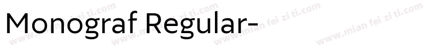 Monograf Regular字体转换